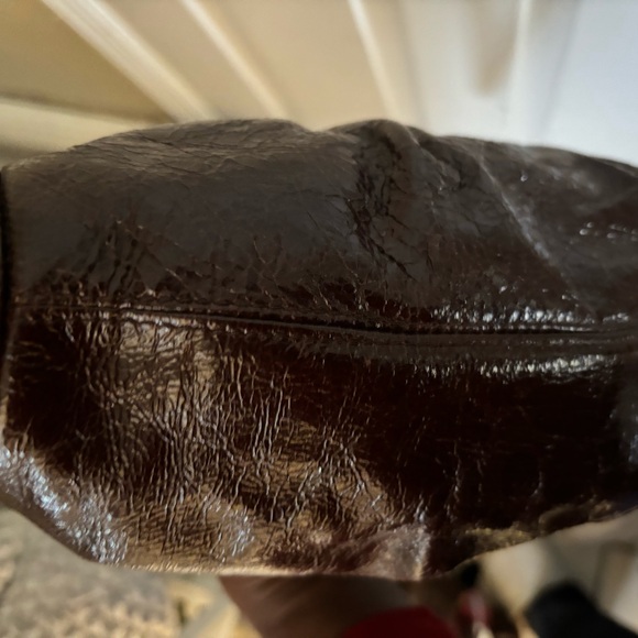 SABINA NEW YORK Genuine Patent Leather Shoulder Bag - Picture 3 of 11